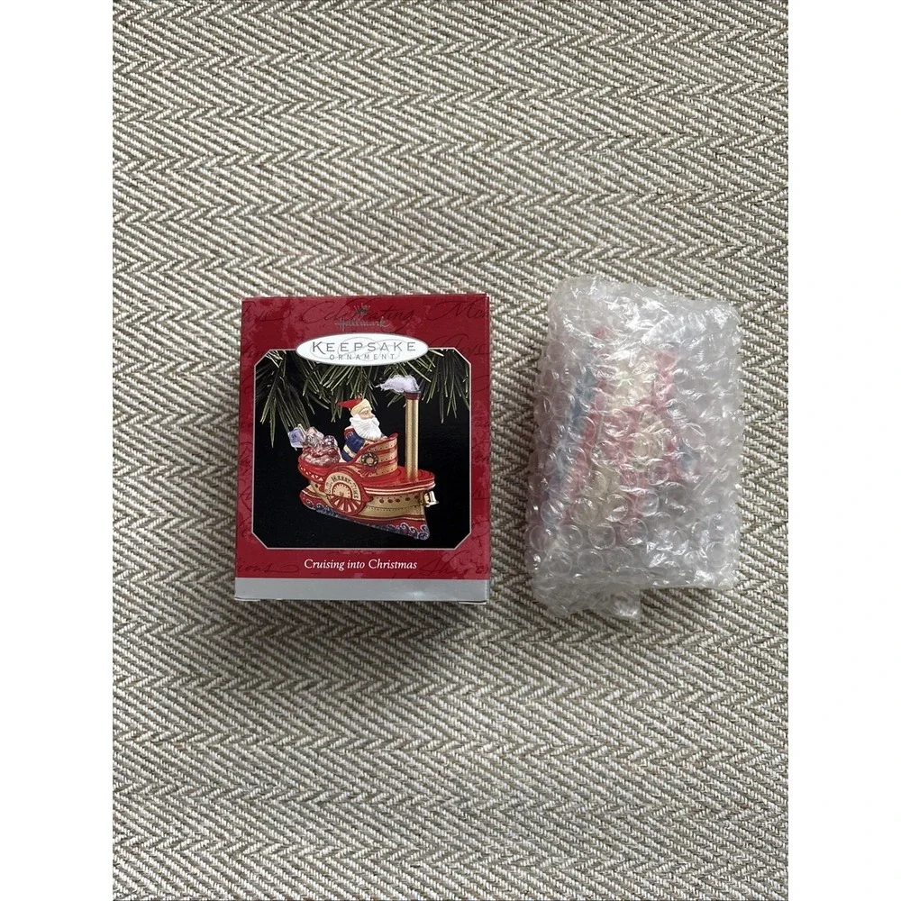 Hallmark Keepsake Ornament, Cruising into Christmas  1998 Santa Ship QX6196